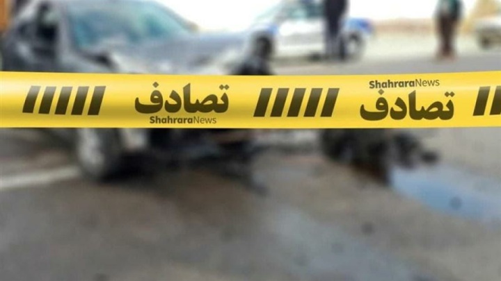 مرگ تلخ زن و مرد جوان در تصادف هولناک اتوبان بابایی