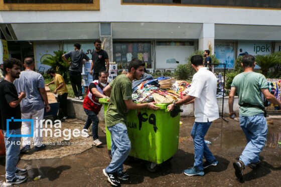 آتش سوزی در منطقه آزاد انزلی