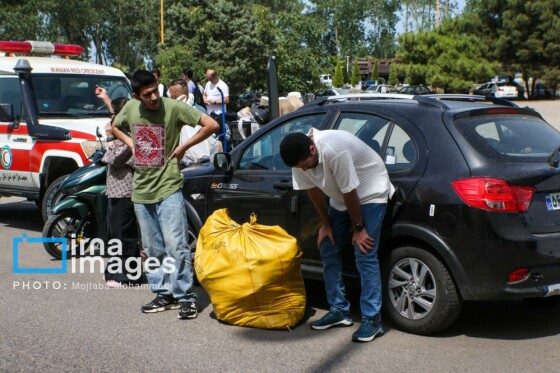 آتش سوزی در منطقه آزاد انزلی