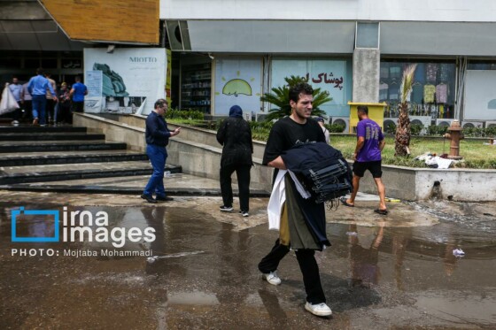 آتش سوزی در منطقه آزاد انزلی