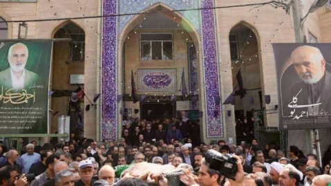 پیکر احمد توکلی عضو مجمع تشخیص مصلحت نظام تشییع شد