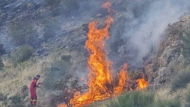 آتش‌سوزی کوه دراک شیراز مهار شد