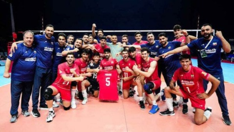 تیم والیبال نوجوانان ایران برابر لهستان به پیروزی رسید