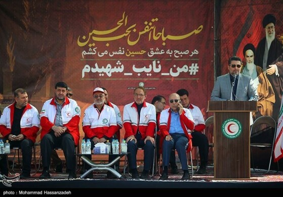 رزمایش نیروهای جمعیت هلال احمر اعزامی به مراسم اربعین حسینی