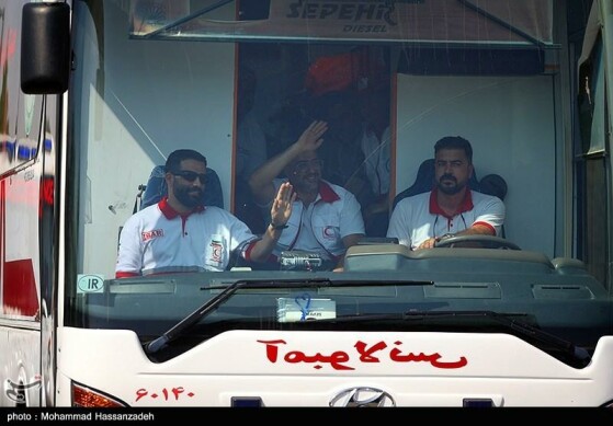 رزمایش نیروهای جمعیت هلال احمر اعزامی به مراسم اربعین حسینی