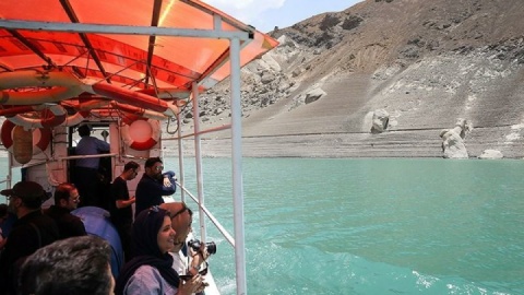 گزارش تصویری/ وضعیت بحرانی سد امیرکبیر کرج