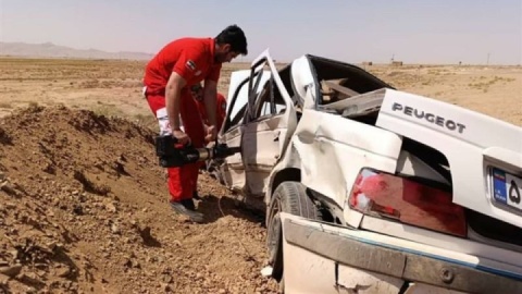 واژگونی خودرو  در محور قمصر کاشان ۲ کشته و یک مصدوم برجای گذاشت