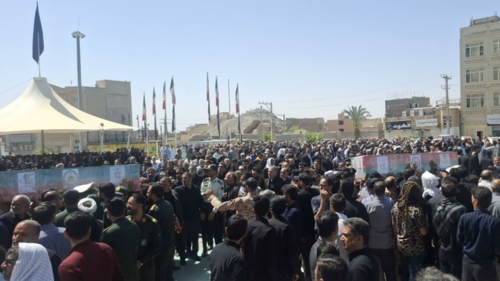 تشییع پیکر مطهر شهدای حادثه تروریستی زاهدان