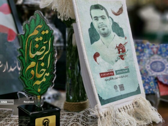 تکریم خادمیاران رضوی از خانواده شهدا