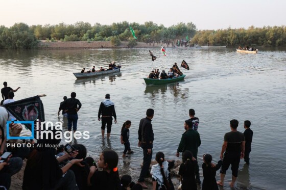 استقبال از زائران کربلا در روستای «خلیفه حیدر»