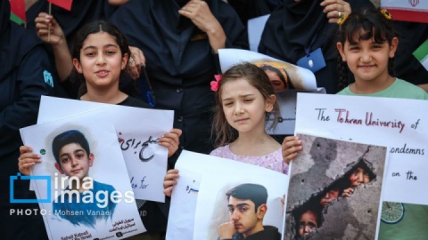 گزارش تصویری/ یادمان شهدای کودک ایران و غزه