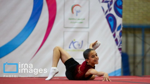 گزارش تصویری/ لیگ ایروبیک ژیمناستیک پسران