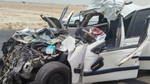 تصادف مرگبار سه خودرو یک کشته و ۸ مصدوم برجای گذاشت