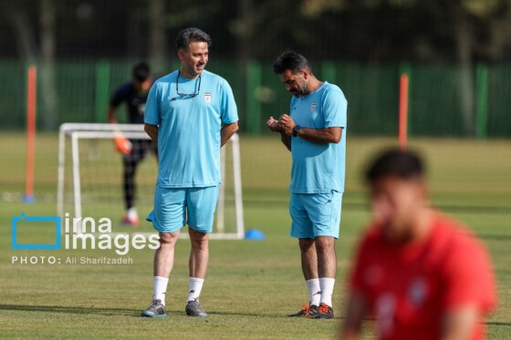 تمرین تیم فوتبال امید ایران