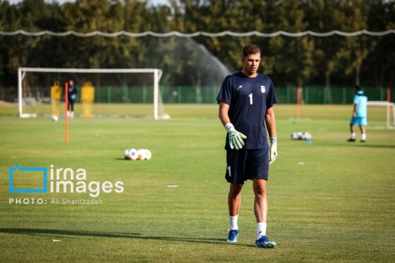 تمرین تیم فوتبال امید ایران