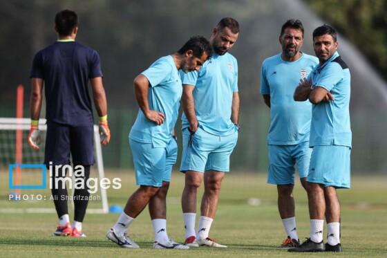 تمرین تیم فوتبال امید ایران