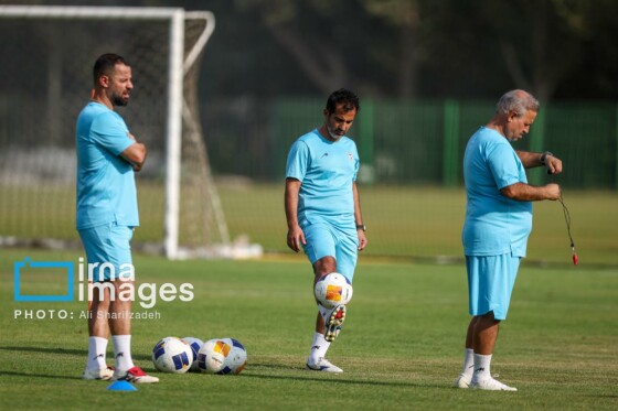 تمرین تیم فوتبال امید ایران