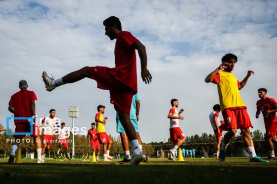 تمرین تیم فوتبال امید ایران