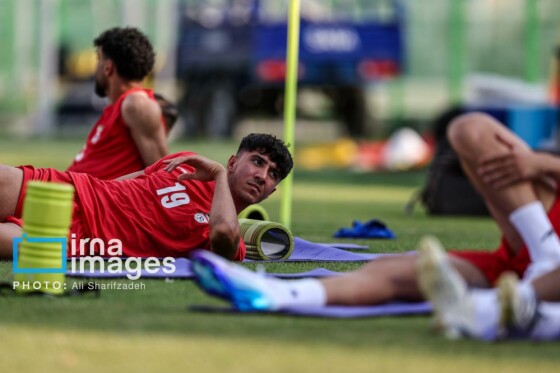 تمرین تیم فوتبال امید ایران