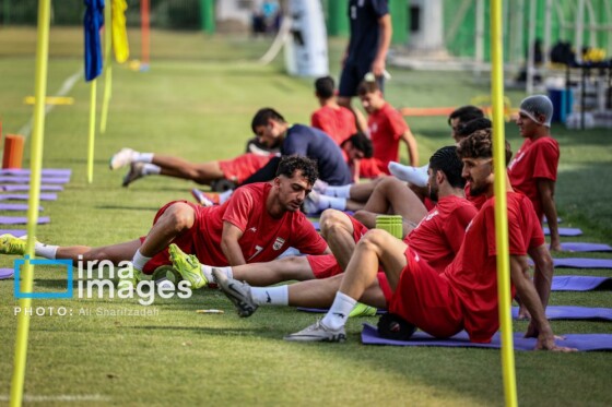 تمرین تیم فوتبال امید ایران