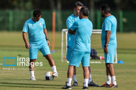 تمرین تیم فوتبال امید ایران