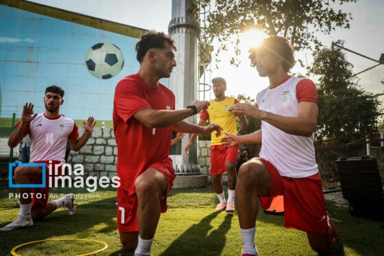 تمرین تیم فوتبال امید ایران