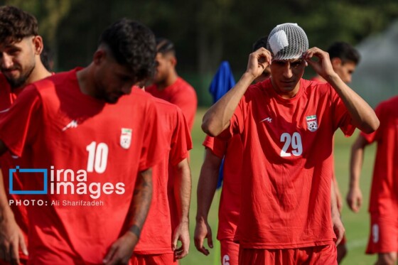 تمرین تیم فوتبال امید ایران