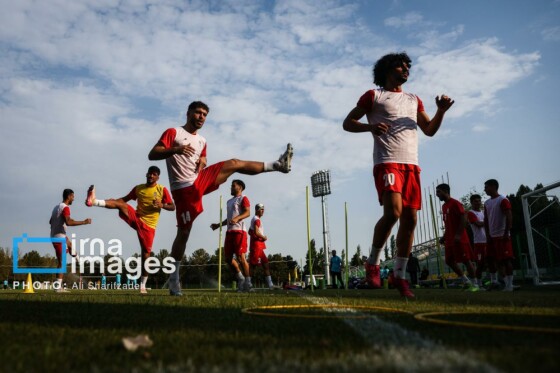 تمرین تیم فوتبال امید ایران