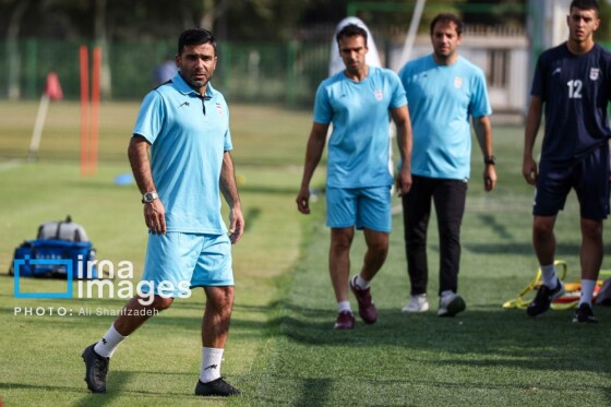 تمرین تیم فوتبال امید ایران