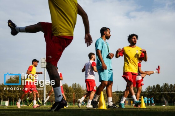 تمرین تیم فوتبال امید ایران