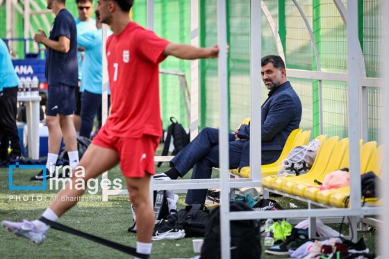 تمرین تیم فوتبال امید ایران