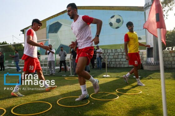 تمرین تیم فوتبال امید ایران