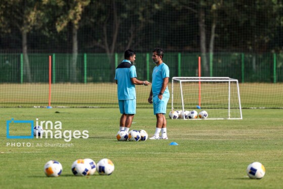 تمرین تیم فوتبال امید ایران