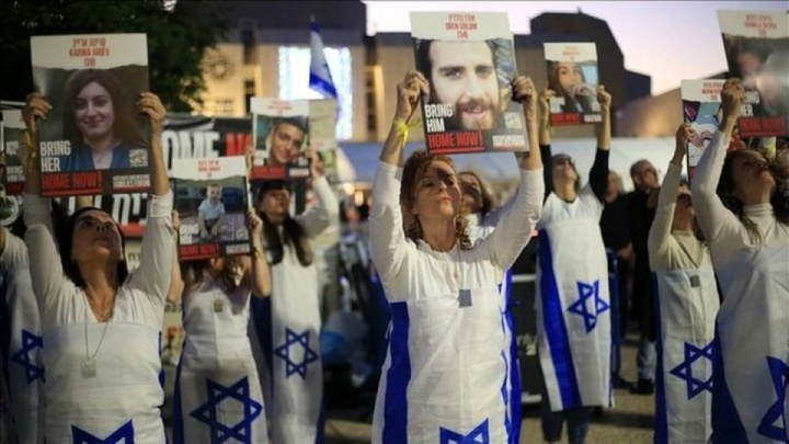 سفر دریایی خانواده اسرای صهیونیست به سواحل نوار غزه