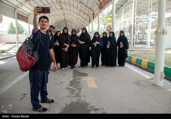 زایران اربعین حسینی در مرز خسروی