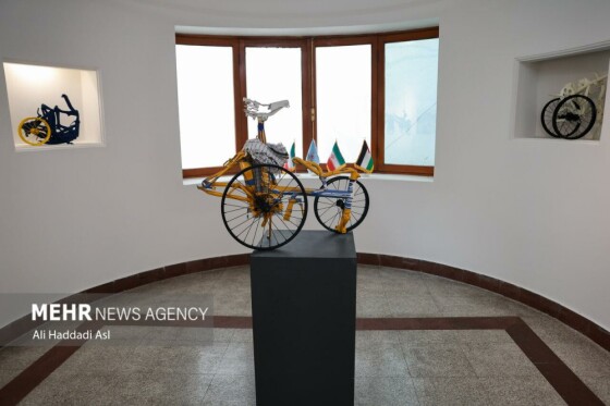 افتتاح نمایشگاه دوچرخه و کودکان غزه