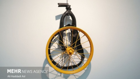 گزارش تصویری/ افتتاح نمایشگاه دوچرخه و کودکان غزه