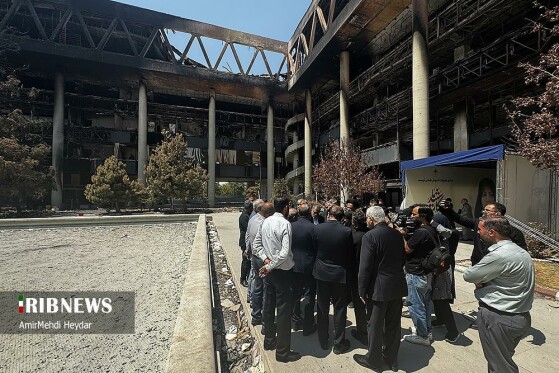 بازدید اعضای کمیسیون امنیت ملی مجلس از ساختمان شیشهای رسانه ملی