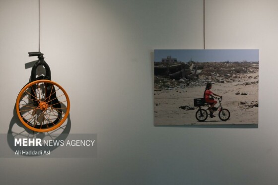 افتتاح نمایشگاه دوچرخه و کودکان غزه