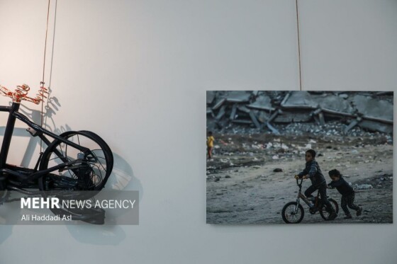 افتتاح نمایشگاه دوچرخه و کودکان غزه