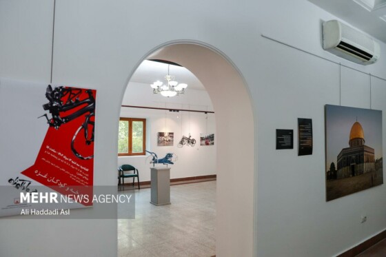 افتتاح نمایشگاه دوچرخه و کودکان غزه