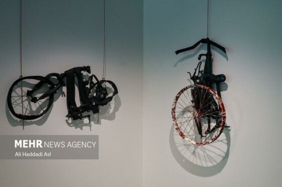 افتتاح نمایشگاه دوچرخه و کودکان غزه