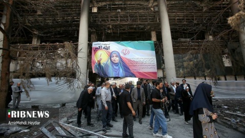 گزارش تصویری/ بازدید اعضای کمیسیون امنیت ملی مجلس از ساختمان شیشهای رسانه ملی