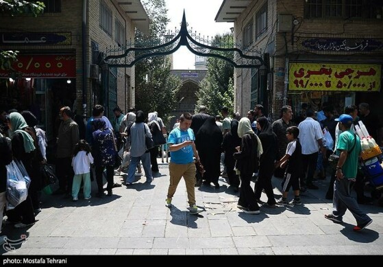 بازار تهران در روز تعطیل پایتخت