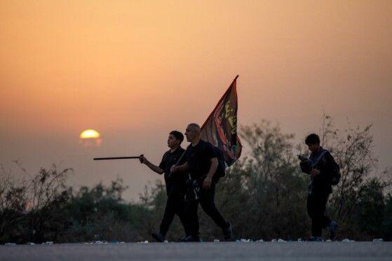 پیاده روی اربعین به سمت کربلا