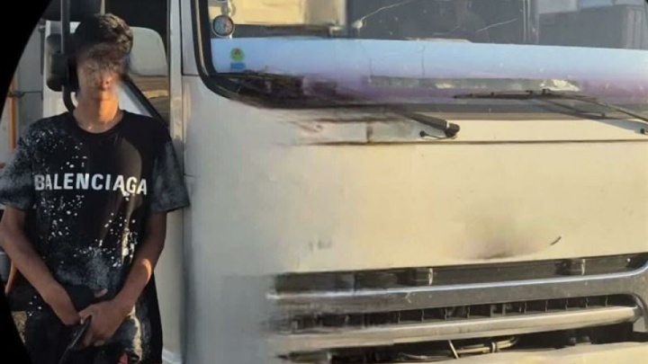 توقیف کامیون با راننده کودک در گناباد