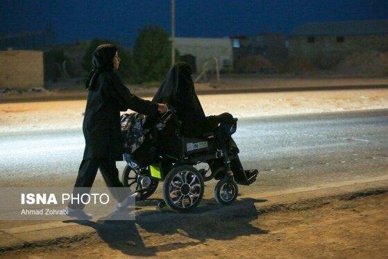 آغاز پیاده روی سحرگاهی زائران اربعین حسینی - شافعیه عراق