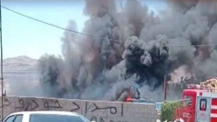 آتش‌سوزی مهیب در انبار ضایعات گچساران