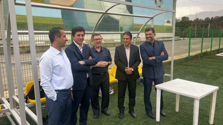حضور مسئولان فدراسیون فوتبال در تمرین تیم امید ایران