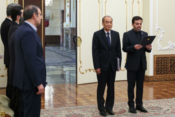 آیین دریافت استوارنامه سفرای جدید 9 کشور